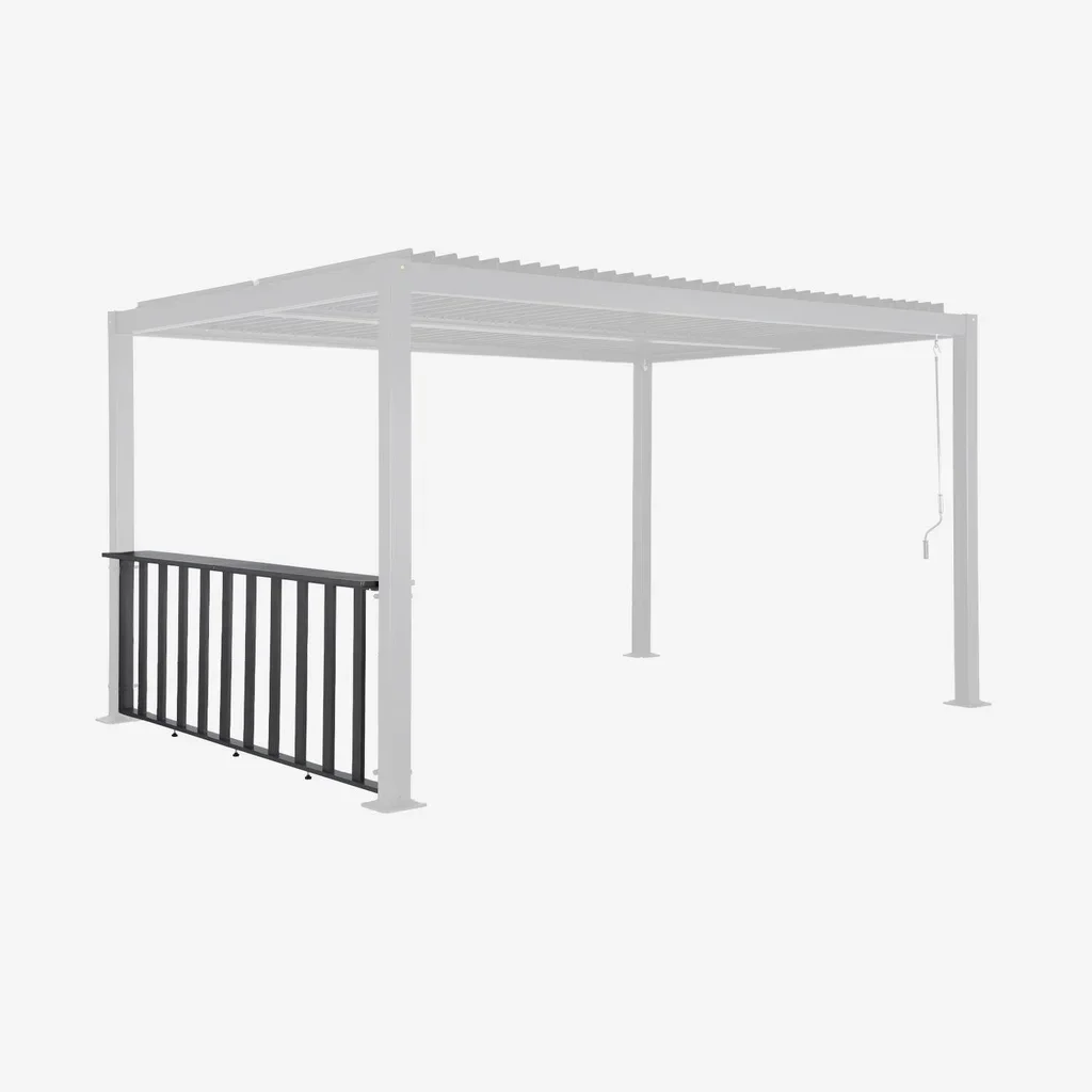 Barre de soutien 3m pergola bioclimatique Palace acier galvanisé anthracite