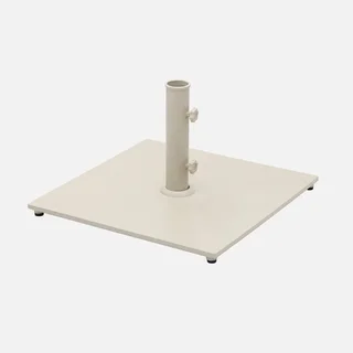 Base de Sombrilla Cuadrada Acero Caqui 4x4 - Base Estabilizadora Terra para Mástil Central 38-50mm