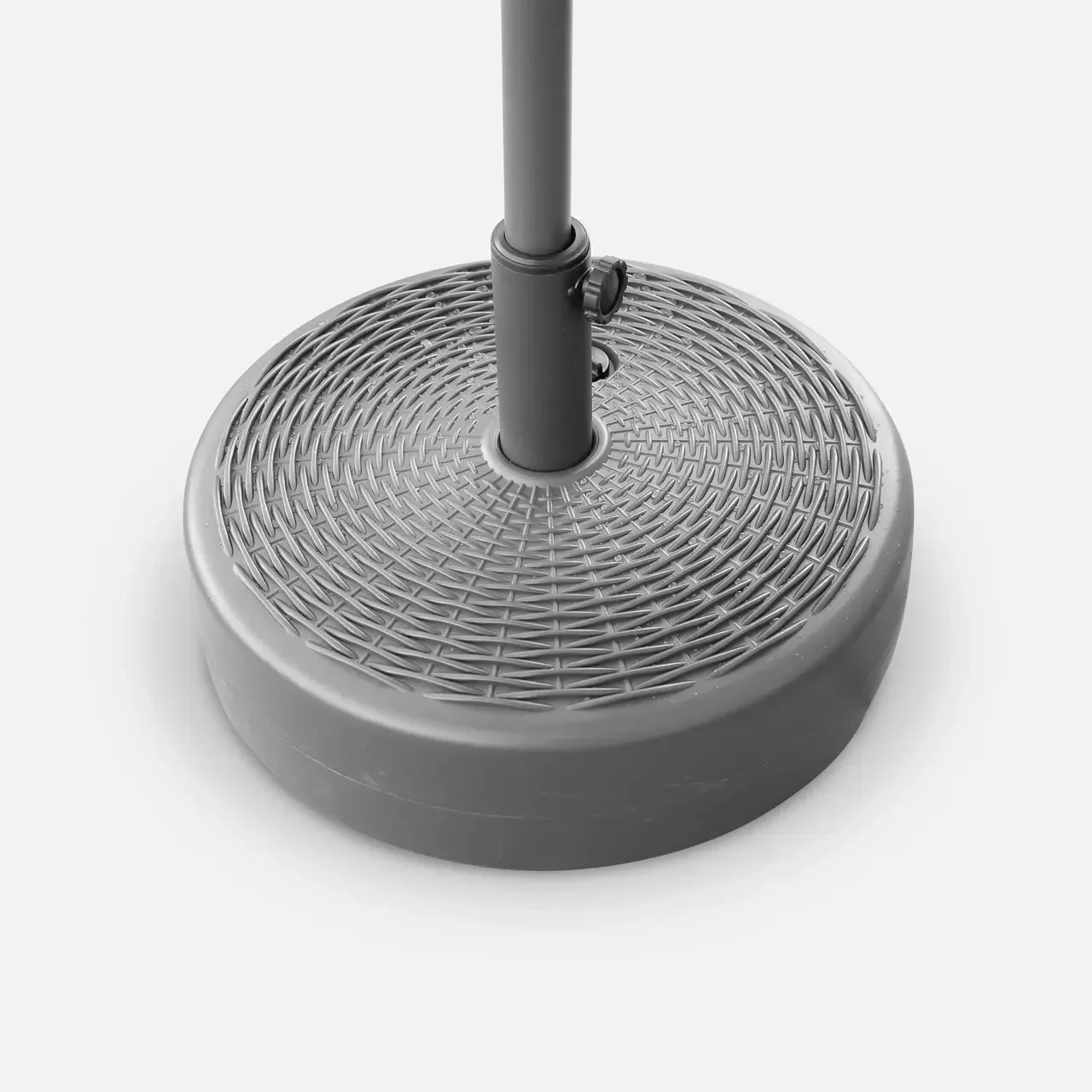 Base de parasol ronde plastique mât central 38-48mm