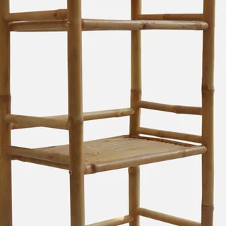 Libreria Scaffale Bambù 4 Ripiani Fidji Stile Esotico