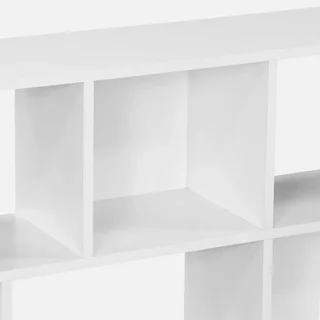 Bibliothèque étagère bois 3 niveaux 12 cases de rangement Pieter design minimaliste