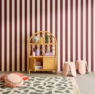 Bibliothèque enfant rotin naturel Arlo rangement livres chambre