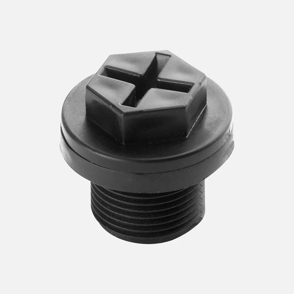 Bouchon vidange 26/34 mm récupérateur eau pluie cube 1000L noir