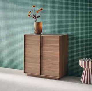 Buffet 2 portes Kuba style bois naturel 80 cm