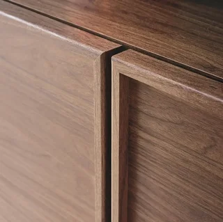 Buffet 2 portes Kuba style bois naturel 80 cm