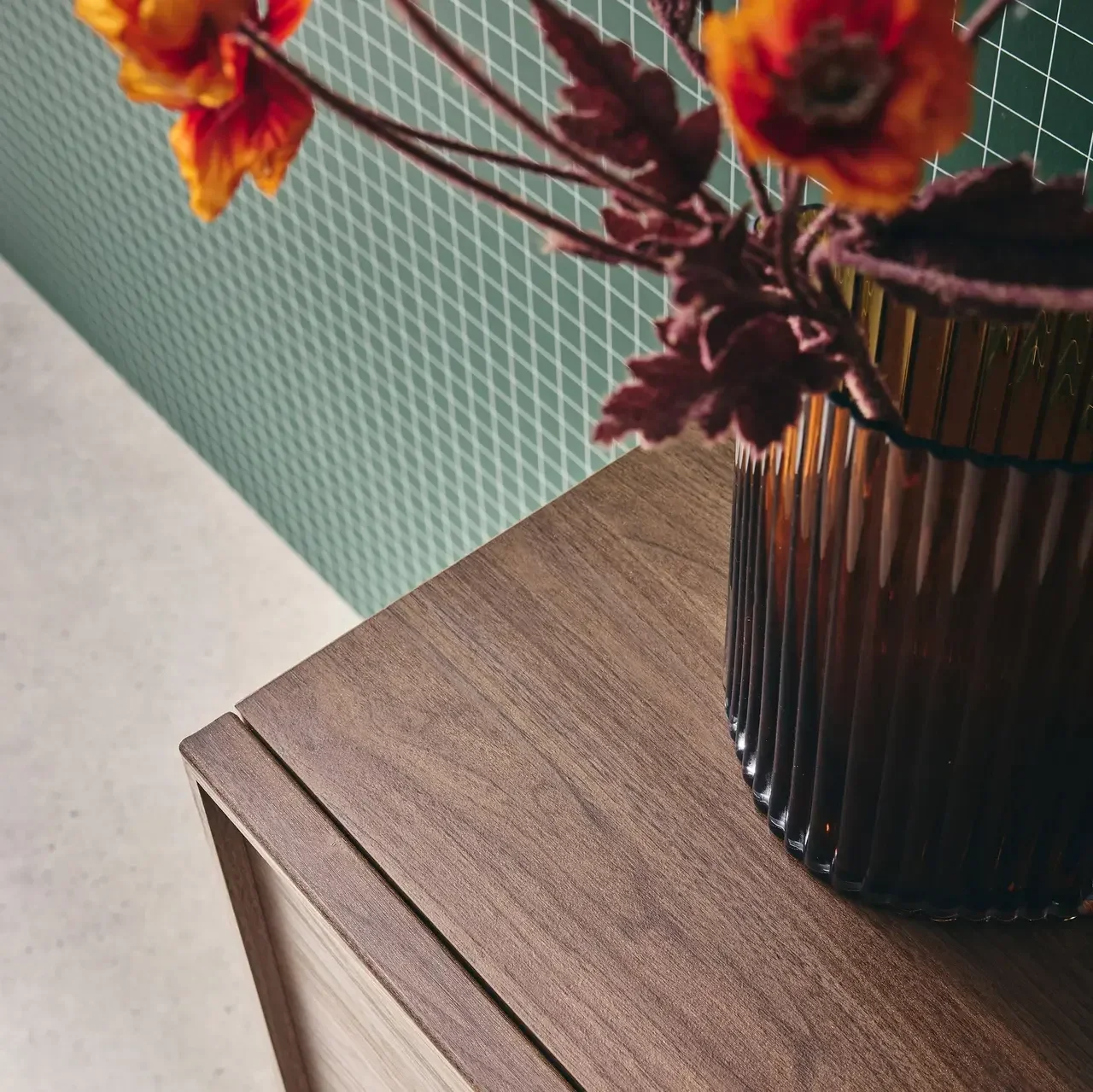 Buffet 2 portes Kuba style bois naturel 80 cm