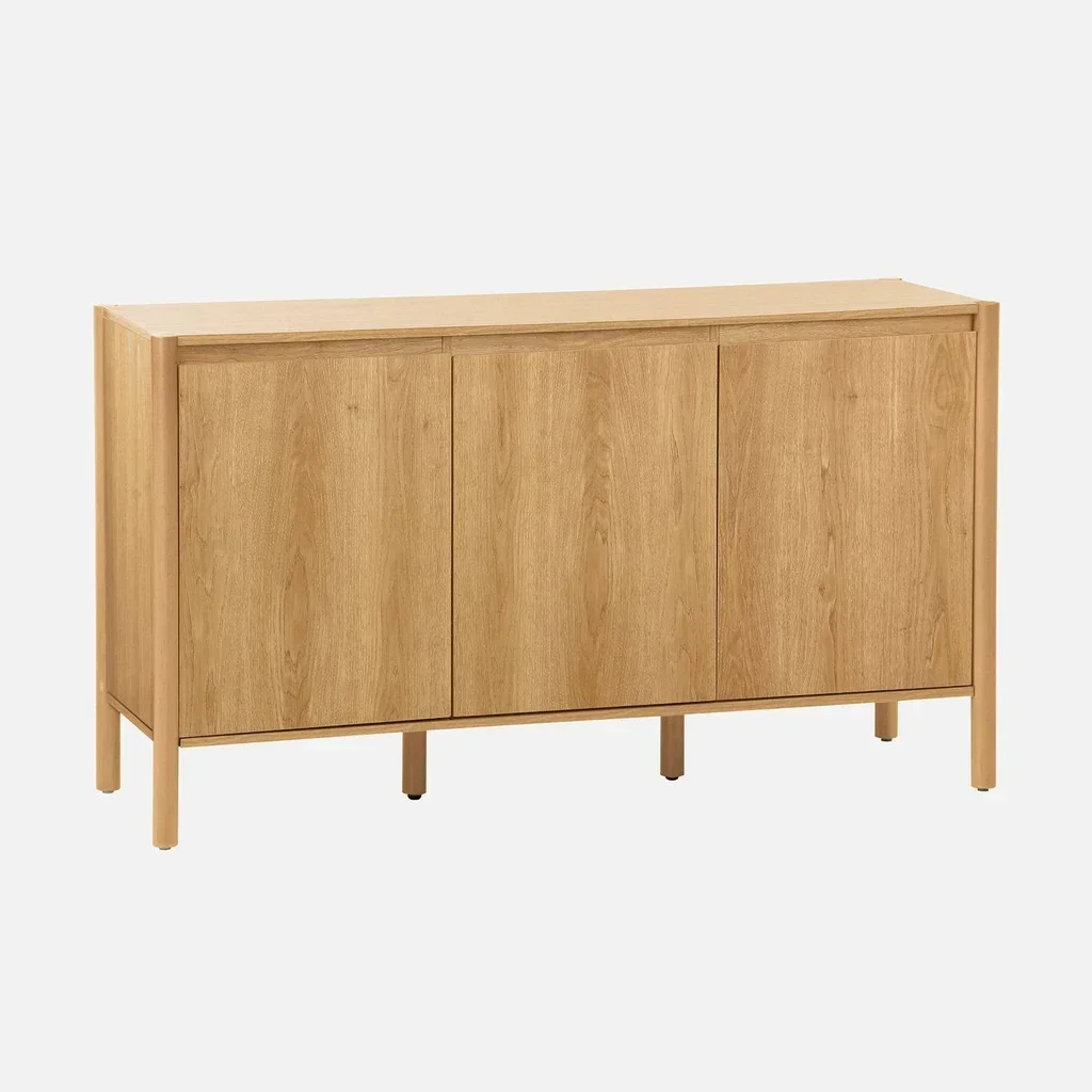 Sideboard 3 doors solid wood 140 cm Harmony natural style