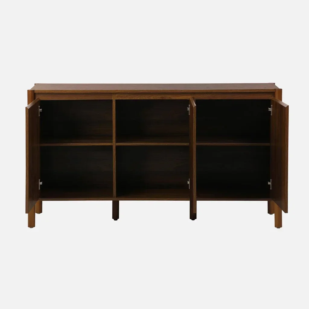 Sideboard 3 doors solid wood 140 cm natural style Harmony walnut