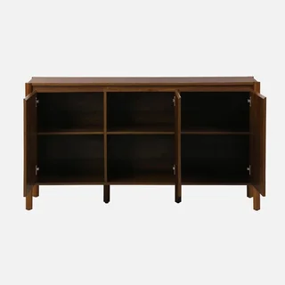 Sideboard 3 doors solid wood 140 cm natural style Harmony walnut