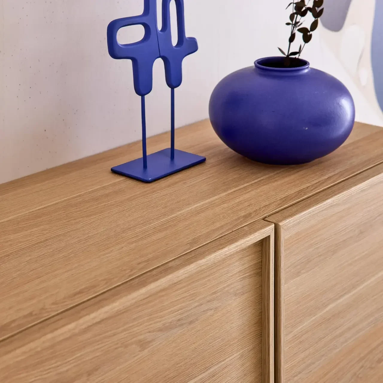 Aparador bufé madera 3 puertas 160 cm estilo escandinavo natural Kuba