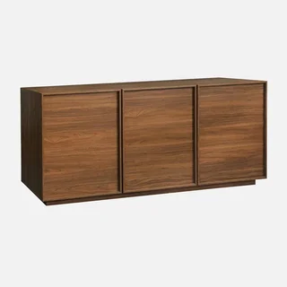 Aparador escandinavo 3 puertas madera natural 160 cm Kuba