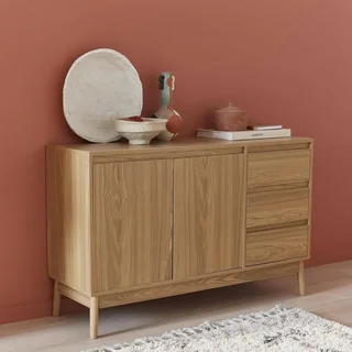 Buffet bois 2 portes 120 cm style scandinave collection Dune