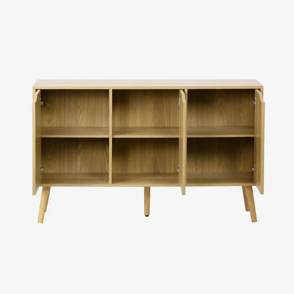 Aparador de madera 3 puertas 120 cm estilo escandinavo vintage Nepal