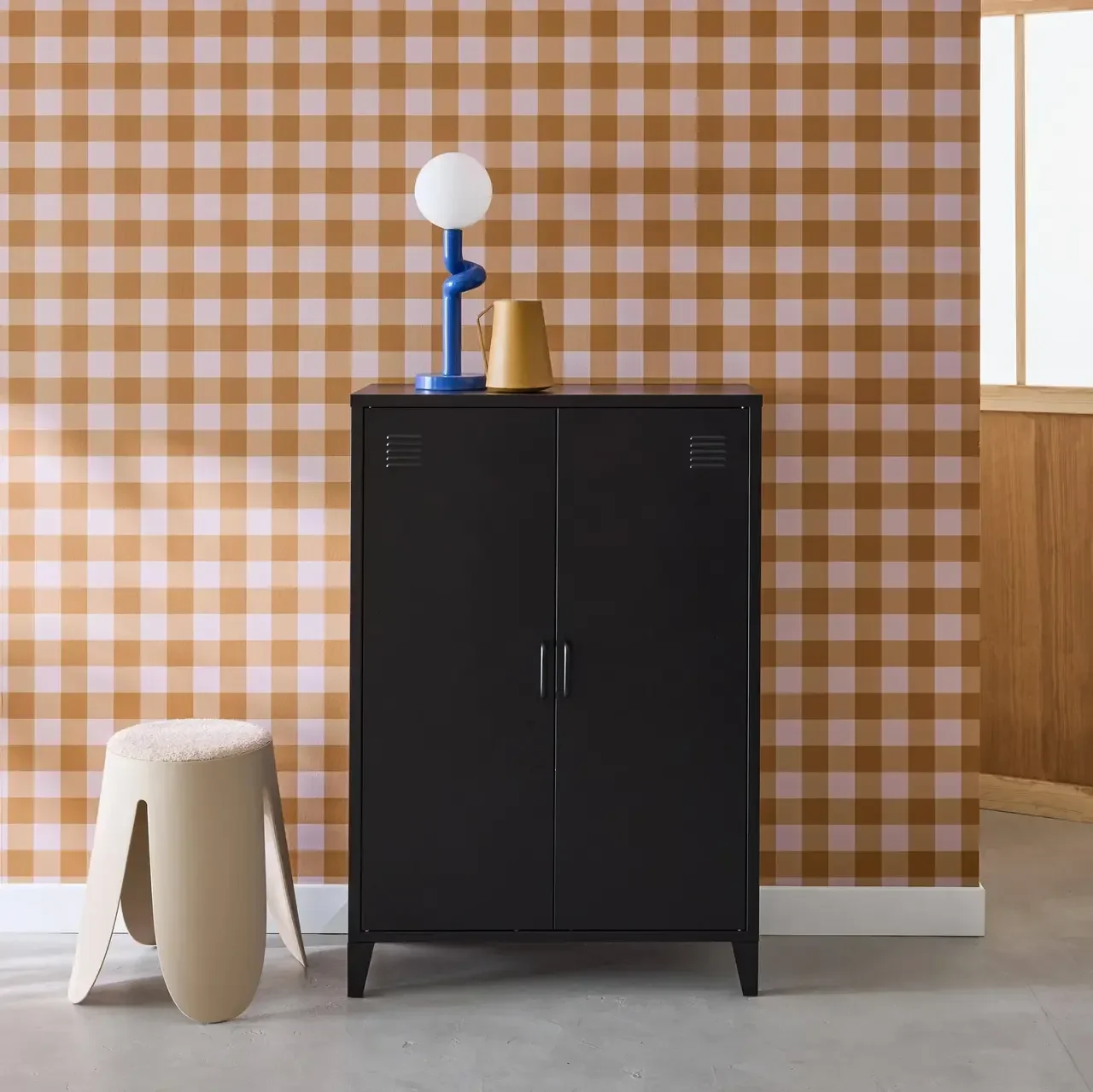 Industrielles Metall-Sideboard 2 Türen Soho Werkstatt-Stil