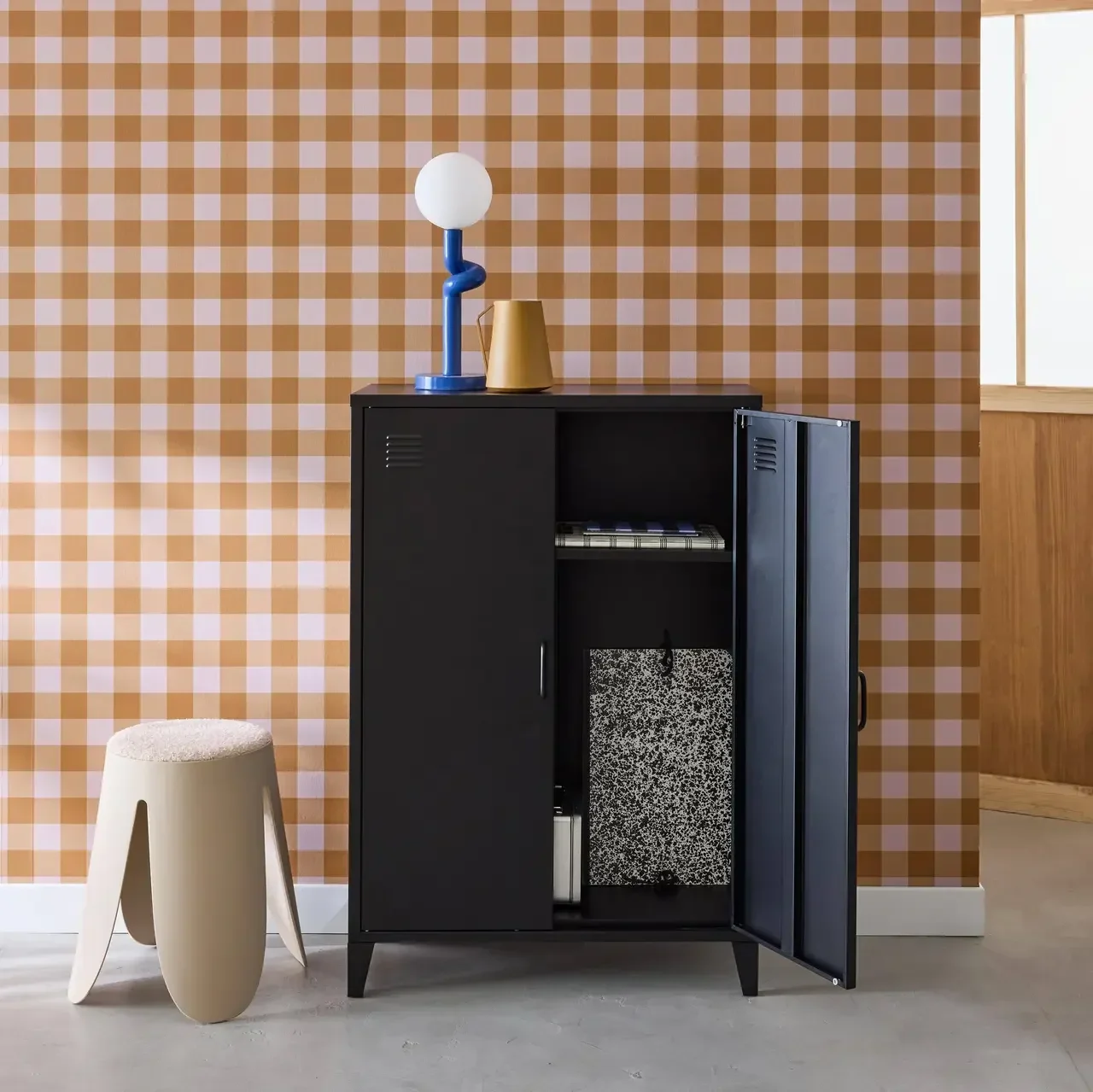 Industrielles Metall-Sideboard 2 Türen Soho Werkstatt-Stil