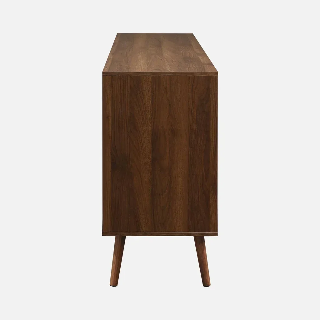 Buffet scandinave 2 portes bois massif 160 cm style nordique Népal