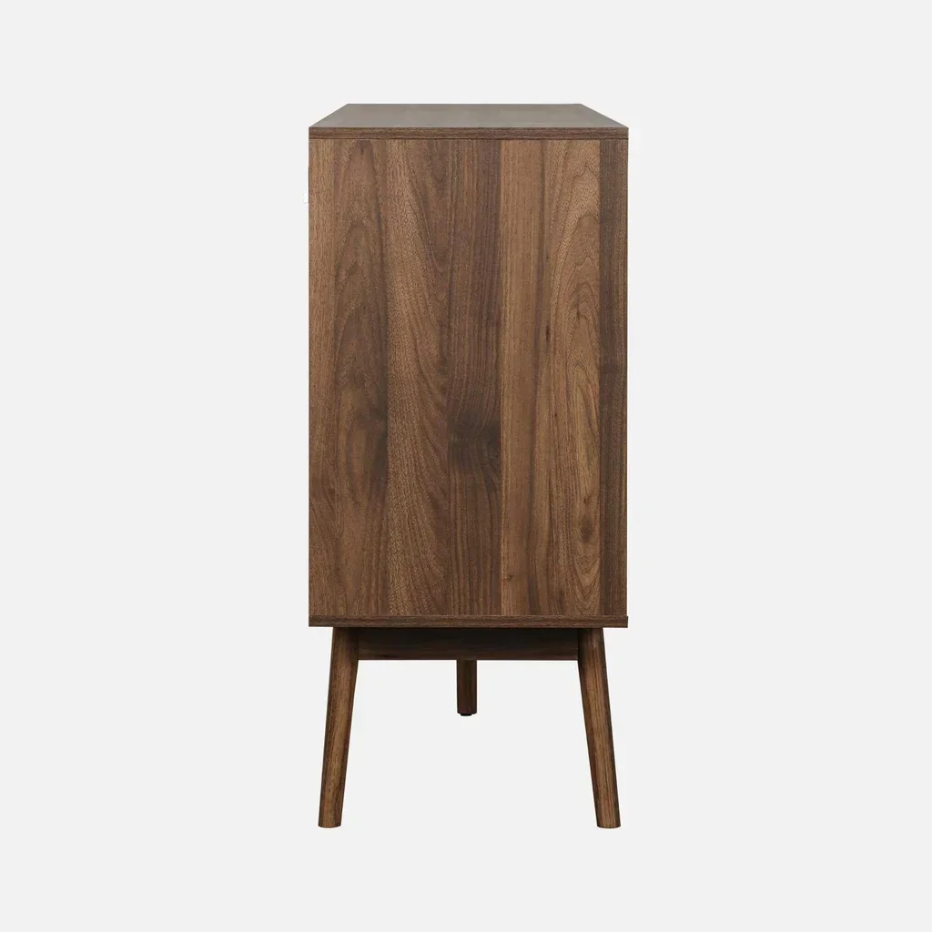 Buffet scandinave 2 portes bois 150 cm style nordique épuré Linear