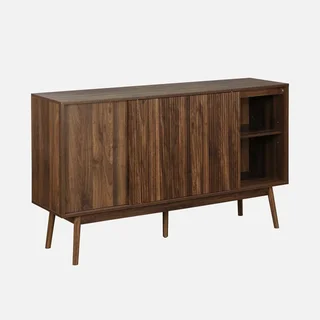 Buffet scandinave 2 portes bois 150 cm style nordique épuré Linear