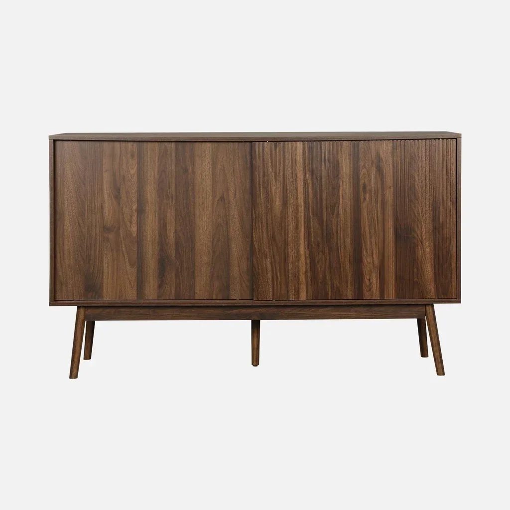 Buffet scandinave 2 portes bois 150 cm style nordique épuré Linear