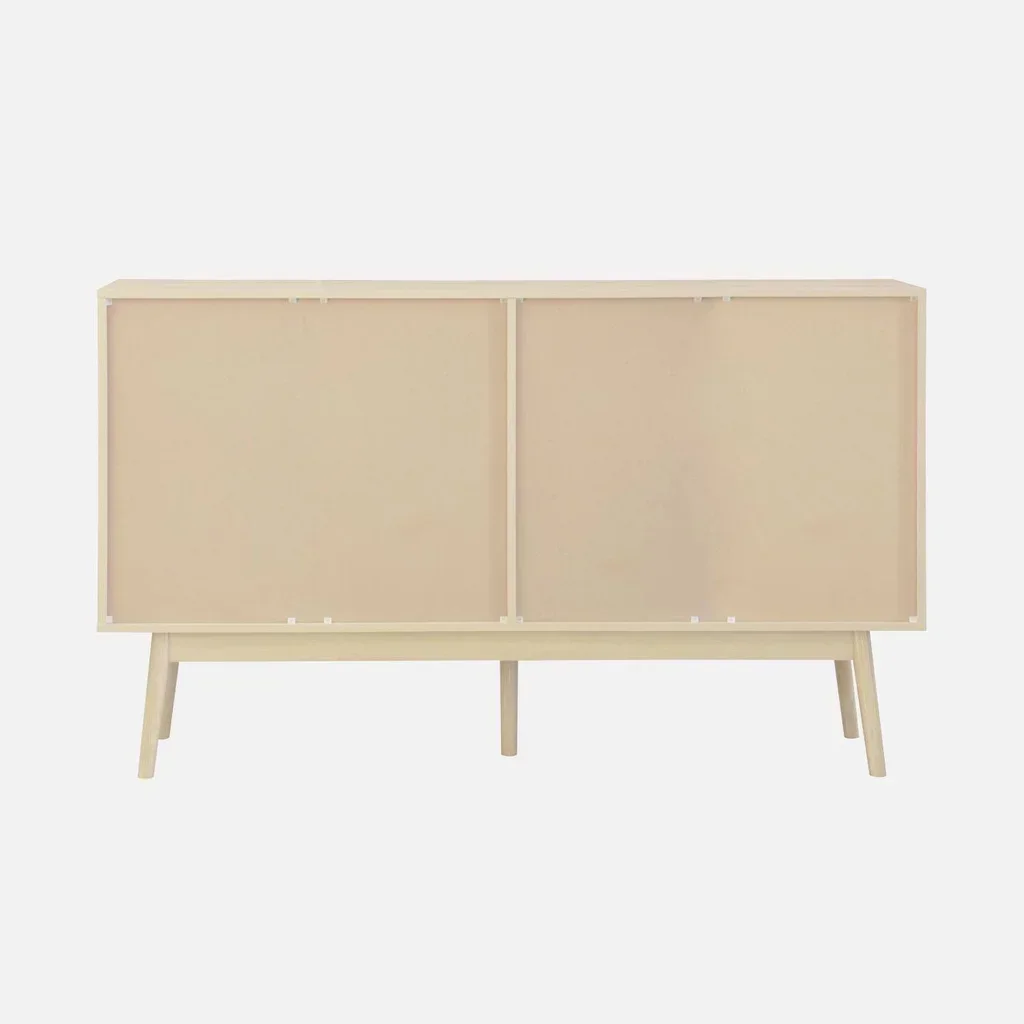 Buffet scandinave 2 portes bois 150 cm style nordique épuré
