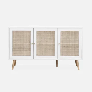 Madia scandinava 3 ante canna legno 120 cm