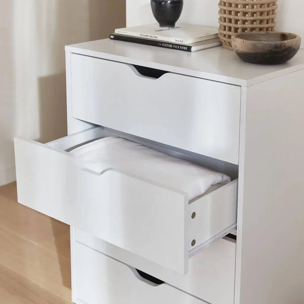 Buffet scandinave 4 tiroirs bois naturel - Collection Floki