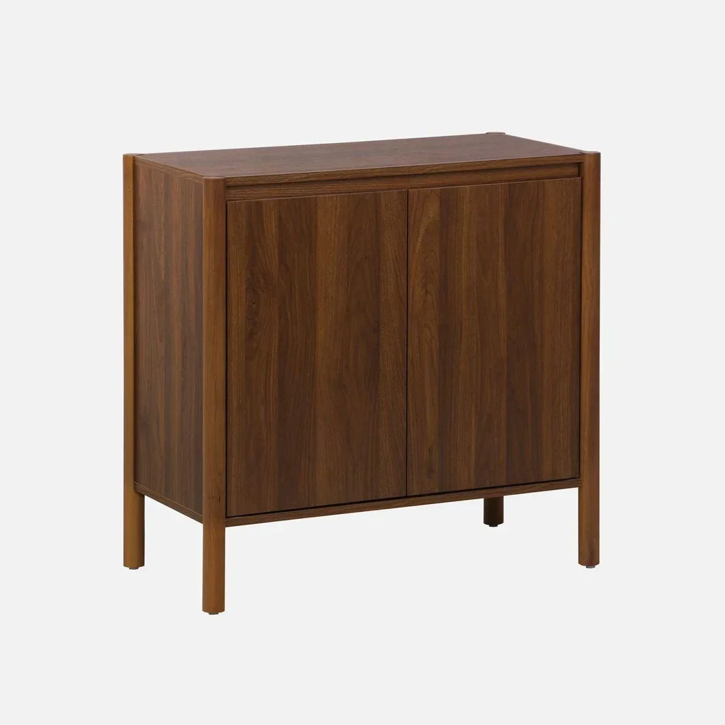 Scandinavian solid wood sideboard 2 doors 80 cm Harmony