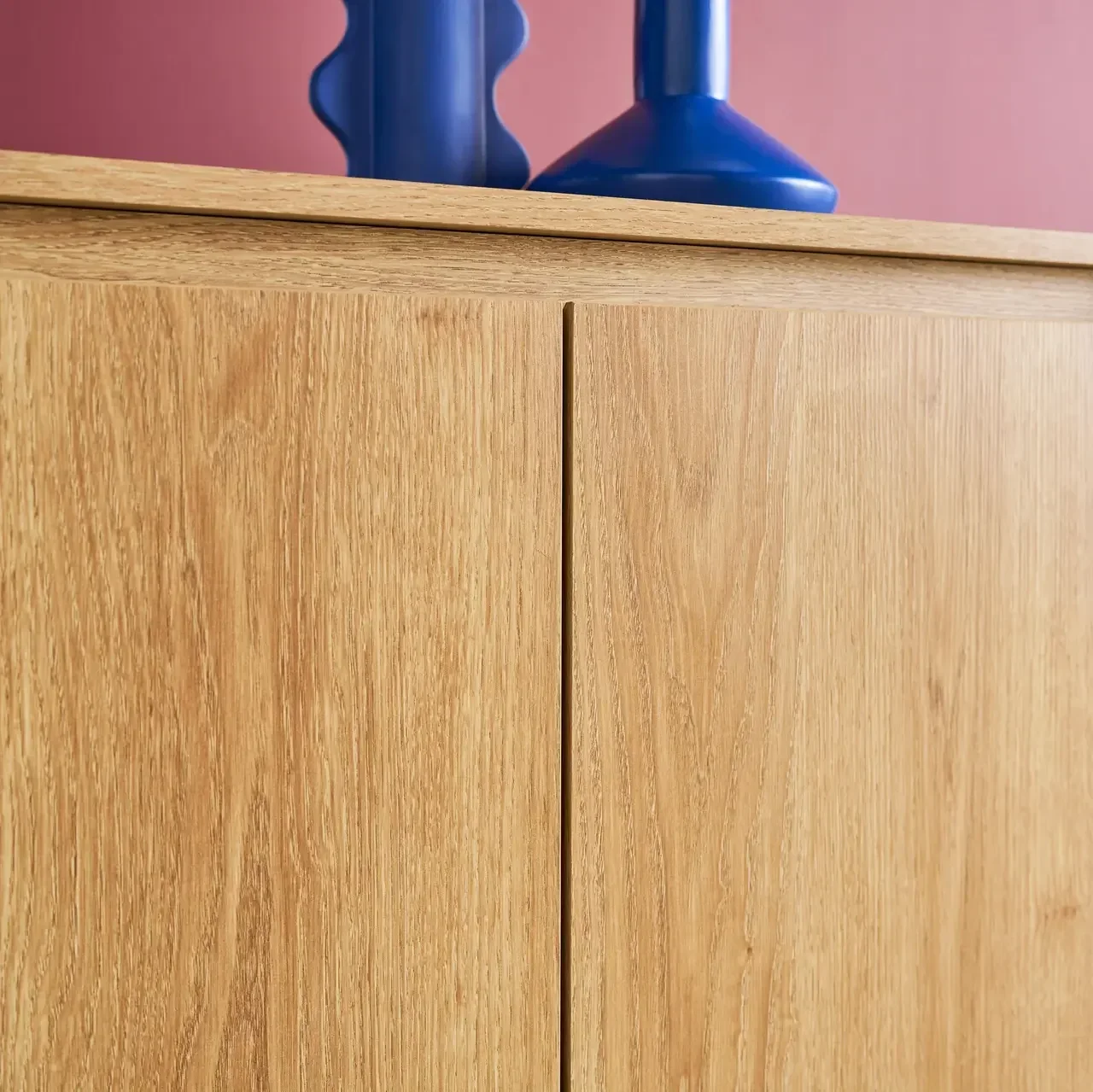 Scandinavian solid wood sideboard 2 doors 80 cm Harmony