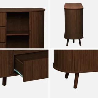 Skandinavisches Holz Sideboard 150 cm 2 Schiebetüren Legacy