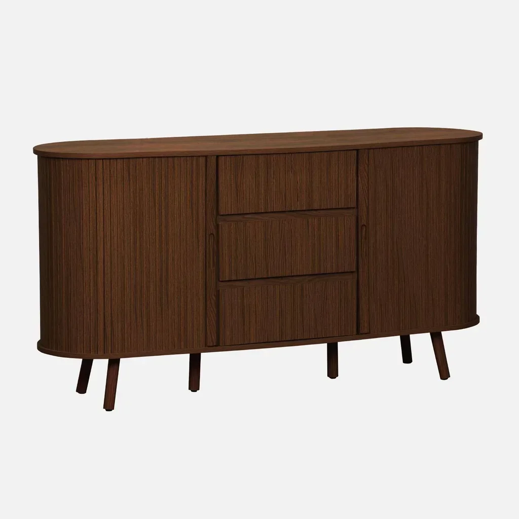 Skandinavisches Holz Sideboard 150 cm 2 Schiebetüren Legacy