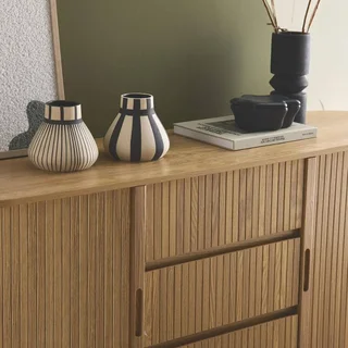 Skandinavisches Holz Sideboard 150 cm 2 Schiebetüren Legacy