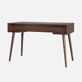 Bureau 2 tiroirs Madère finition bois style scandinave 120cm