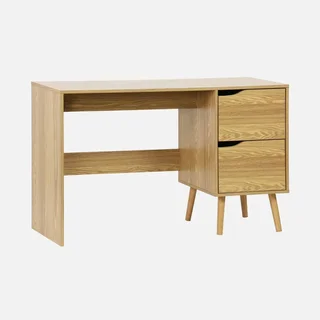 Bureau vintage 2 tiroirs Népal bois scandinave