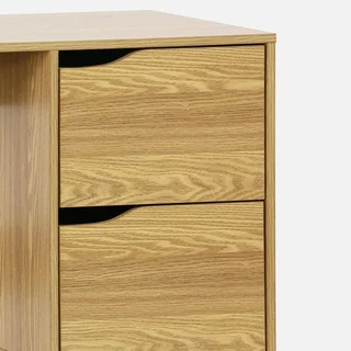 Bureau vintage 2 tiroirs Népal bois scandinave