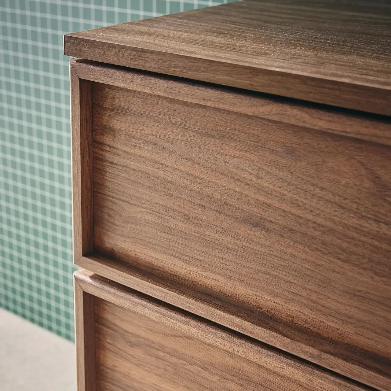 Bureau design bois 140 cm avec rangements - Collection Kuba