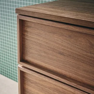 Bureau design bois 140 cm avec rangements - Collection Kuba