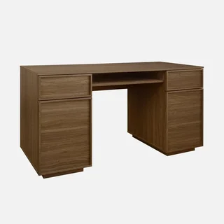 Bureau design bois 140 cm avec rangements - Collection Kuba