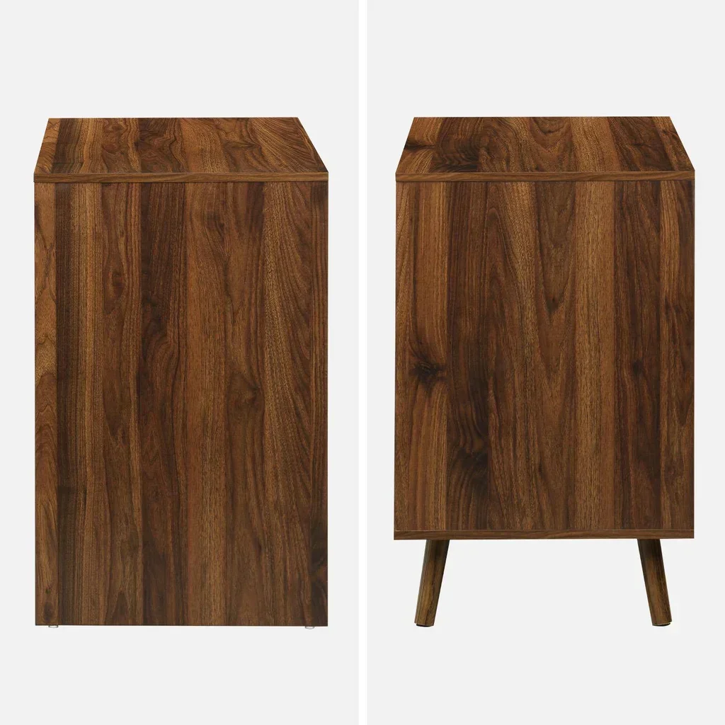 Scandinavian desk 2 drawers natural wood 120 cm - Clean Nordic style