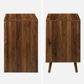 Scandinavian desk 2 drawers natural wood 120 cm - Clean Nordic style