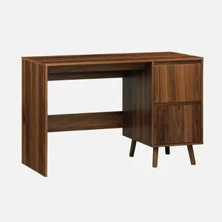 Scandinavian desk 2 drawers natural wood 120 cm - Clean Nordic style