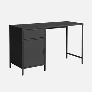 Bureau enfant métal 1 tiroir finition laminée avec rangement armoire
