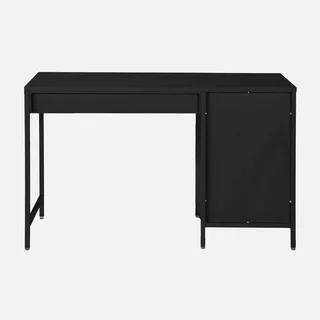 Bureau enfant métal 1 tiroir finition laminée avec rangement armoire