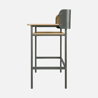 Bureau industriel Molto 3 compartiments bois et métal design contemporain