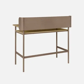 Bureau industriel 3 compartiments métal et bois Molto