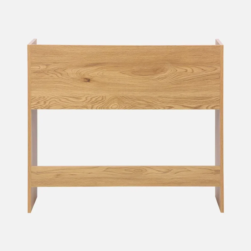 Bureau vintage en bois Jules avec double rangement - style minimaliste