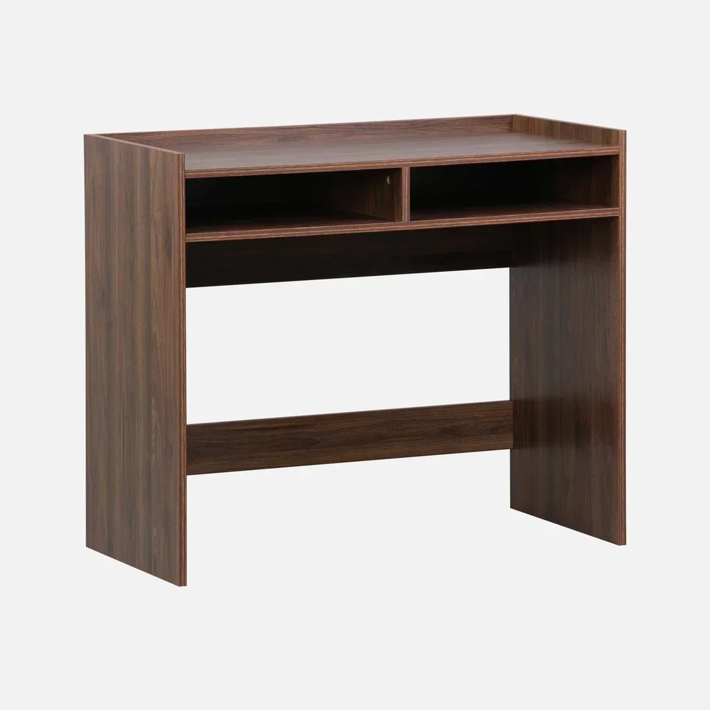 Bureau vintage en bois avec double rangement - style minimaliste Jules