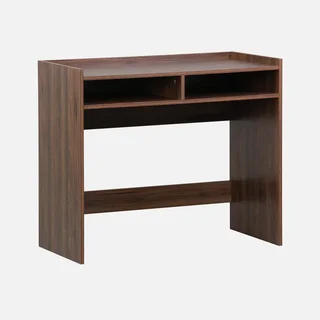 Bureau vintage en bois avec double rangement - style minimaliste Jules