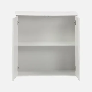 Caisson rangement bois 2 portes 70cm Kompo blanc chêne noyer modulable