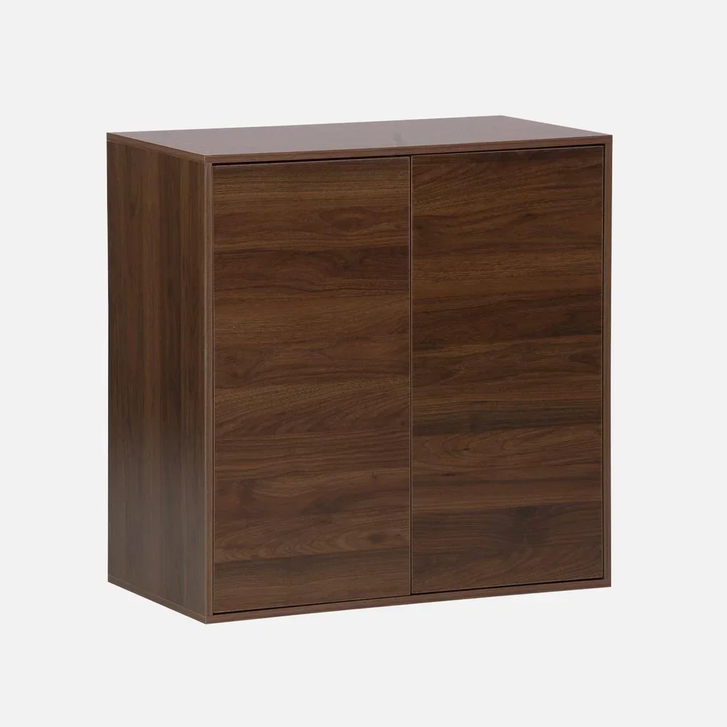 Caisson rangement bois 2 portes 70cm Kompo chêne blanc noyer