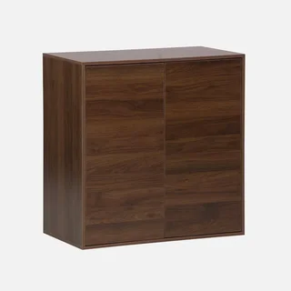 Caisson rangement bois 2 portes 70cm Kompo chêne blanc noyer